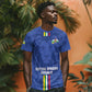 Custom Central African Republic Football T shirt Allez Les Fauves