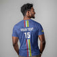 Custom Central African Republic Football T shirt Allez Les Fauves