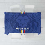 Custom Central African Republic Football Tablecloth Allez Les Fauves