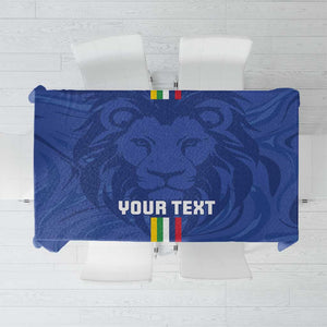 Custom Central African Republic Football Tablecloth Allez Les Fauves