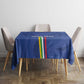 Custom Central African Republic Football Tablecloth Allez Les Fauves