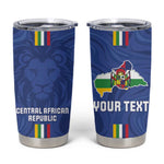 Custom Central African Republic Football Tumbler Cup Allez Les Fauves