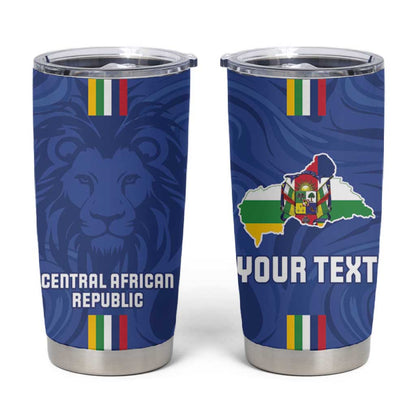 Custom Central African Republic Football Tumbler Cup Allez Les Fauves