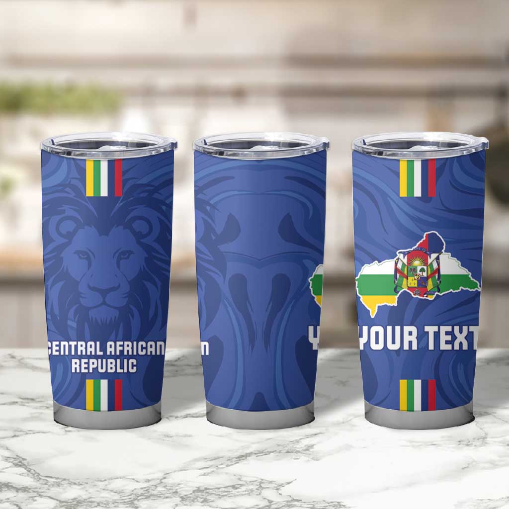 Custom Central African Republic Football Tumbler Cup Allez Les Fauves