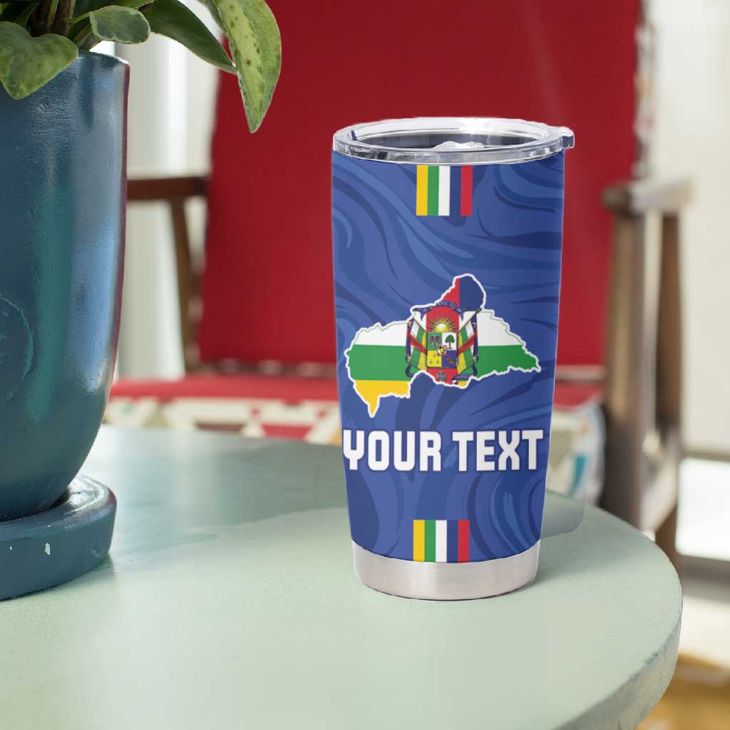 Custom Central African Republic Football Tumbler Cup Allez Les Fauves
