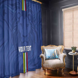 Custom Central African Republic Football Window Curtain Allez Les Fauves