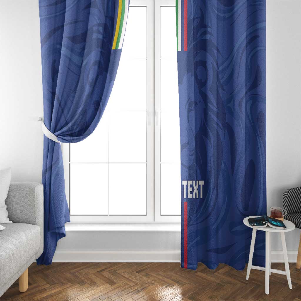 Custom Central African Republic Football Window Curtain Allez Les Fauves