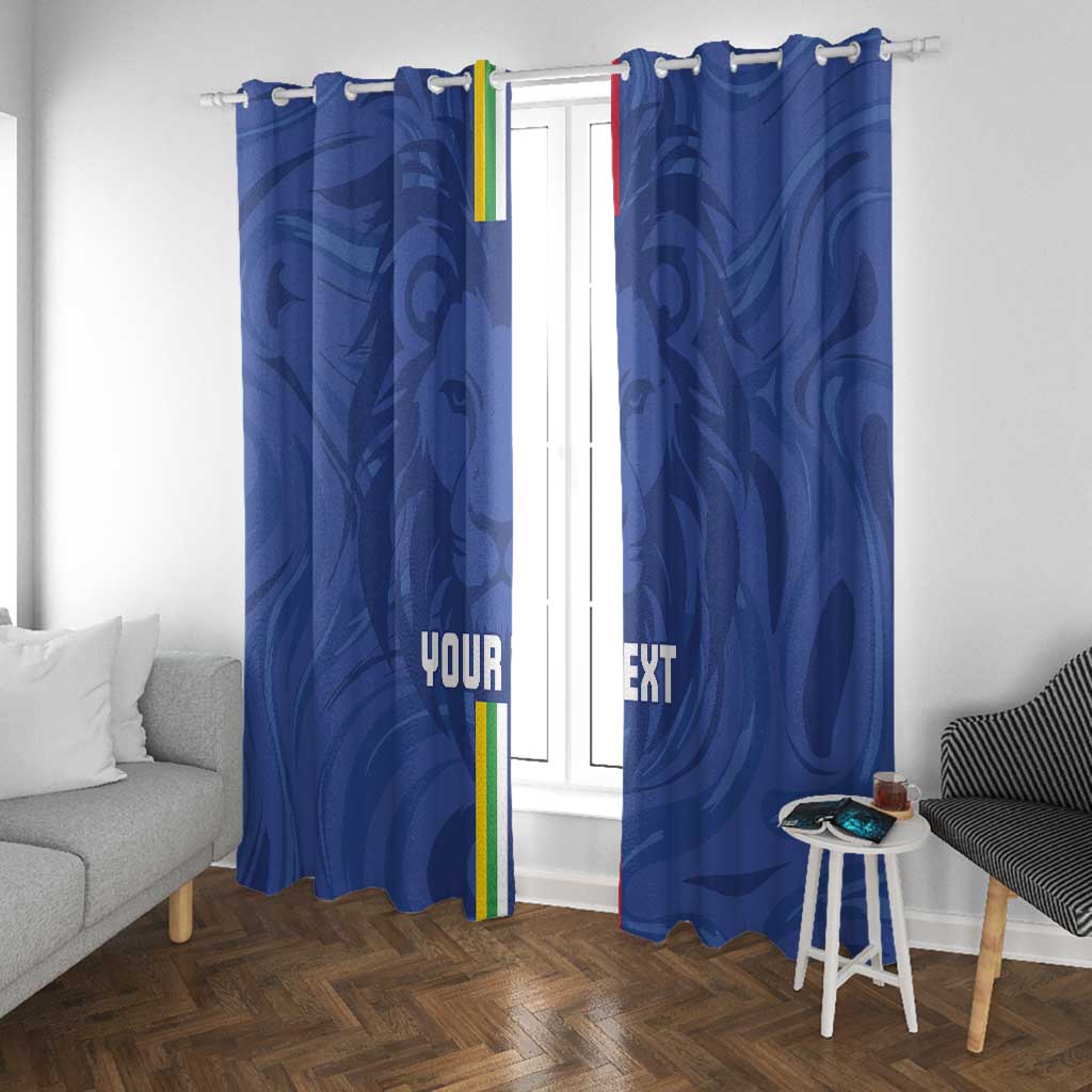 Custom Central African Republic Football Window Curtain Allez Les Fauves