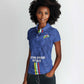 Custom Central African Republic Football Women Polo Shirt Allez Les Fauves