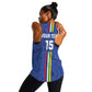Custom Central African Republic Football Women Racerback Tank Allez Les Fauves