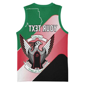 Personalized Sudan Basketball Jersey Coat Of Arms Flag Style - African Pride