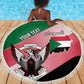 Personalized Sudan Beach Blanket Coat Of Arms Flag Style