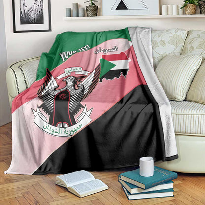 Personalized Sudan Blanket Coat Of Arms Flag Style