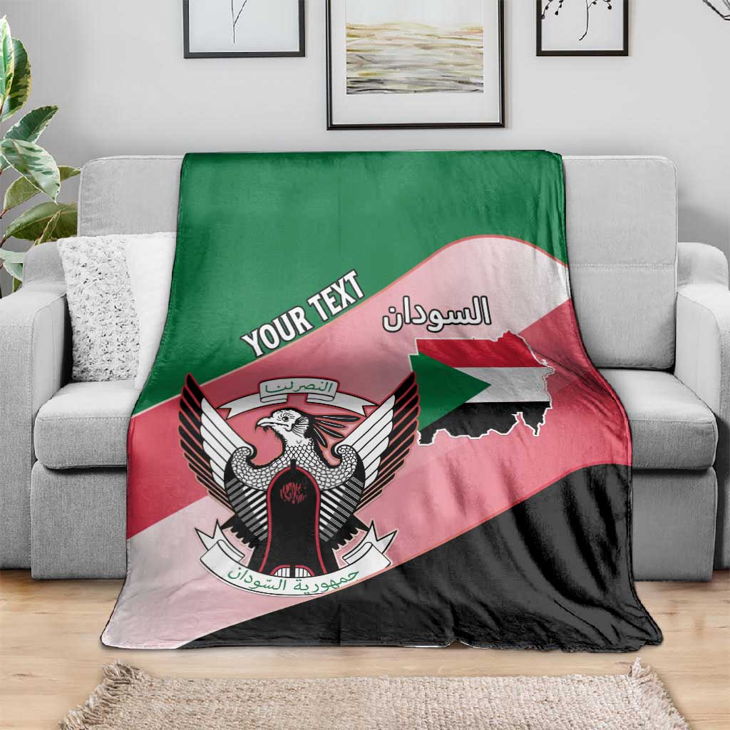 Personalized Sudan Blanket Coat Of Arms Flag Style
