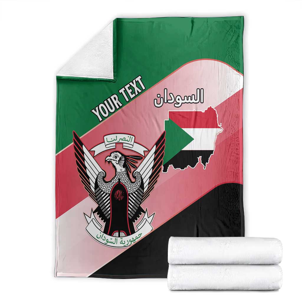 Personalized Sudan Blanket Coat Of Arms Flag Style