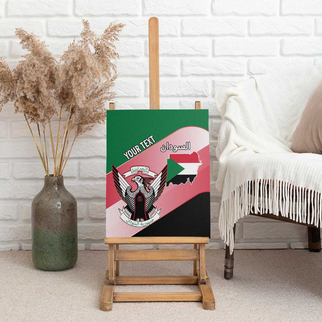 Personalized Sudan Canvas Wall Art Coat Of Arms Flag Style