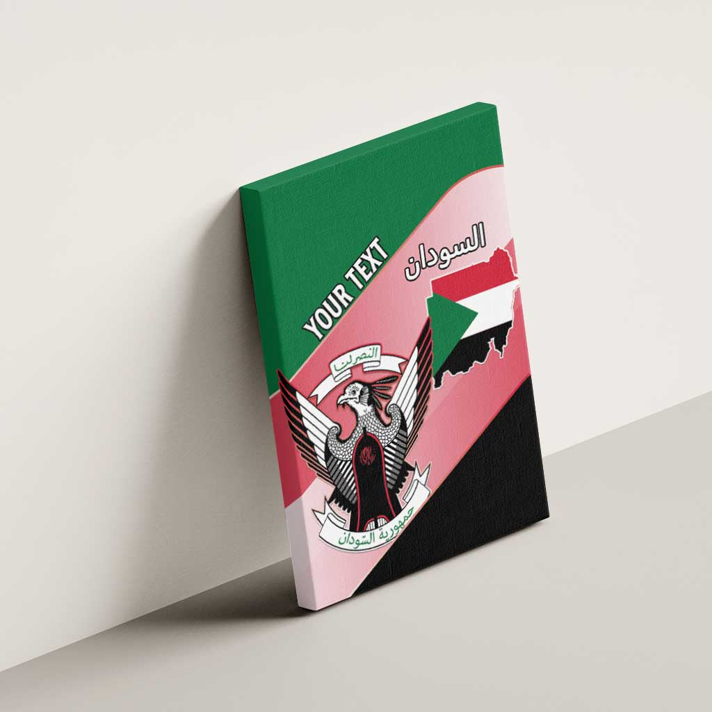 Personalized Sudan Canvas Wall Art Coat Of Arms Flag Style