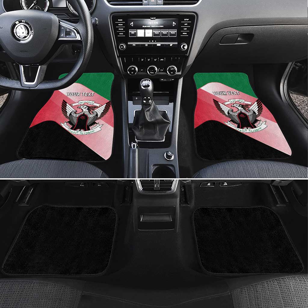 Personalized Sudan Car Mats Coat Of Arms Flag Style