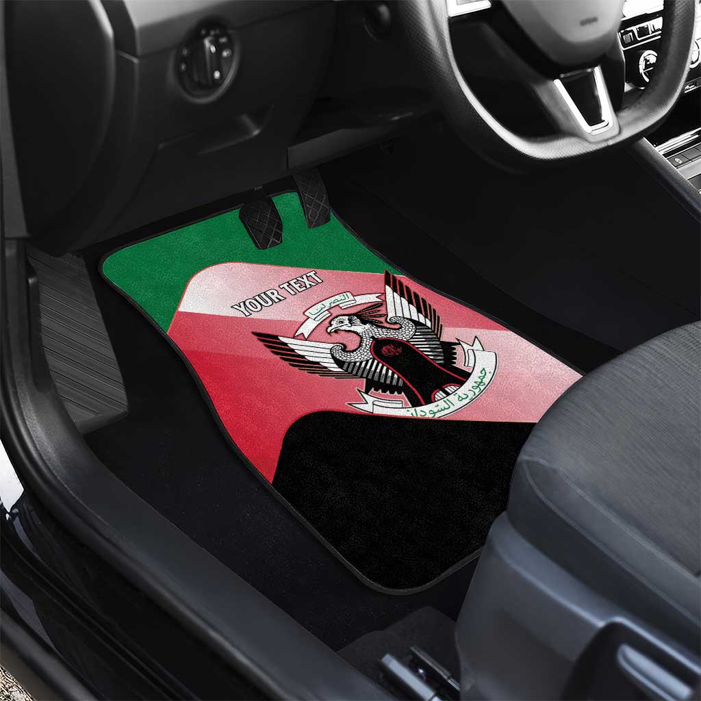 Personalized Sudan Car Mats Coat Of Arms Flag Style