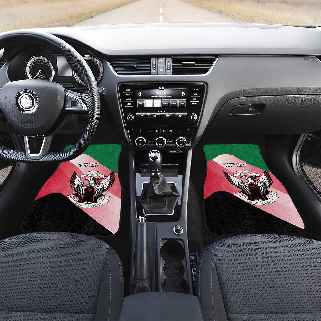 Personalized Sudan Car Mats Coat Of Arms Flag Style