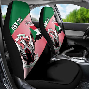 Personalized Sudan Car Seat Cover Coat Of Arms Flag Style