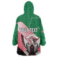 Personalized Sudan Kid Wearable Blanket Hoodie Coat Of Arms Flag Style