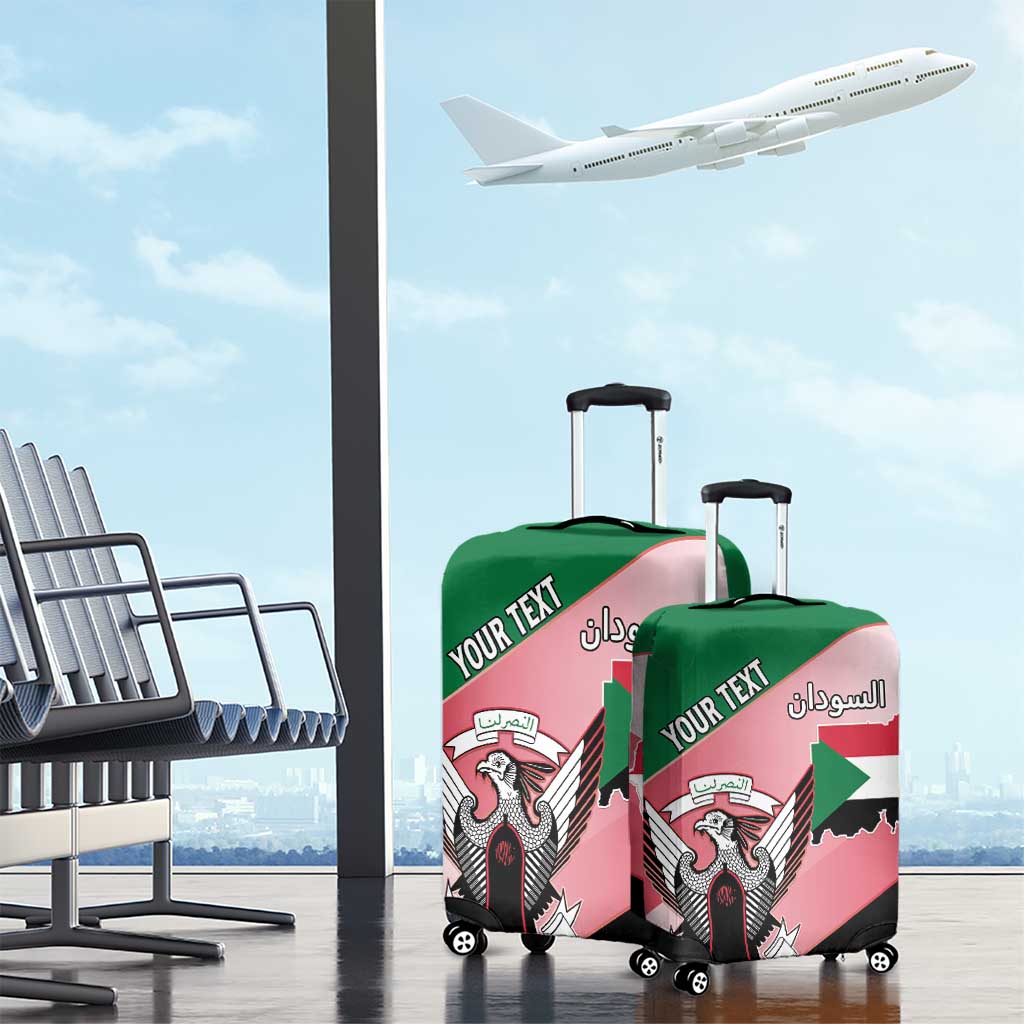 Personalized Sudan Luggage Cover Coat Of Arms Flag Style