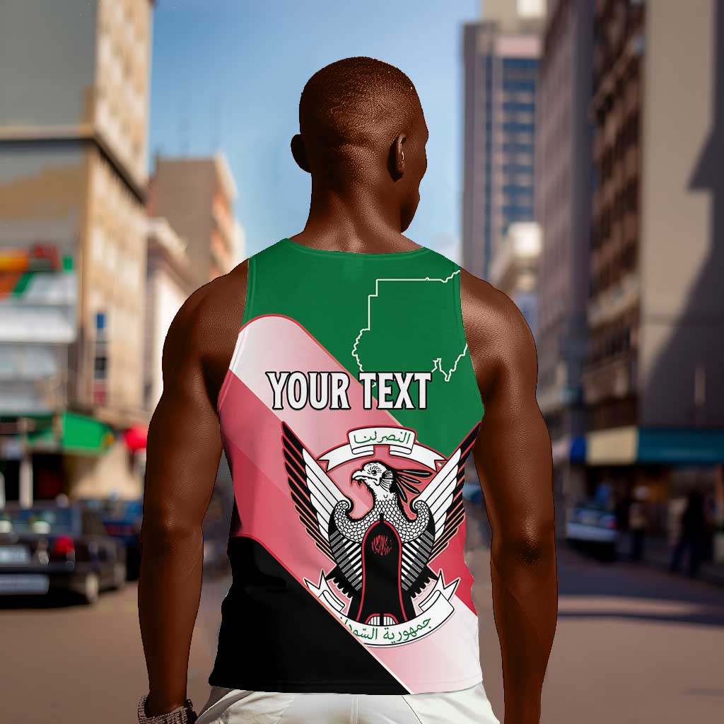 Personalized Sudan Men Tank Top Coat Of Arms Flag Style