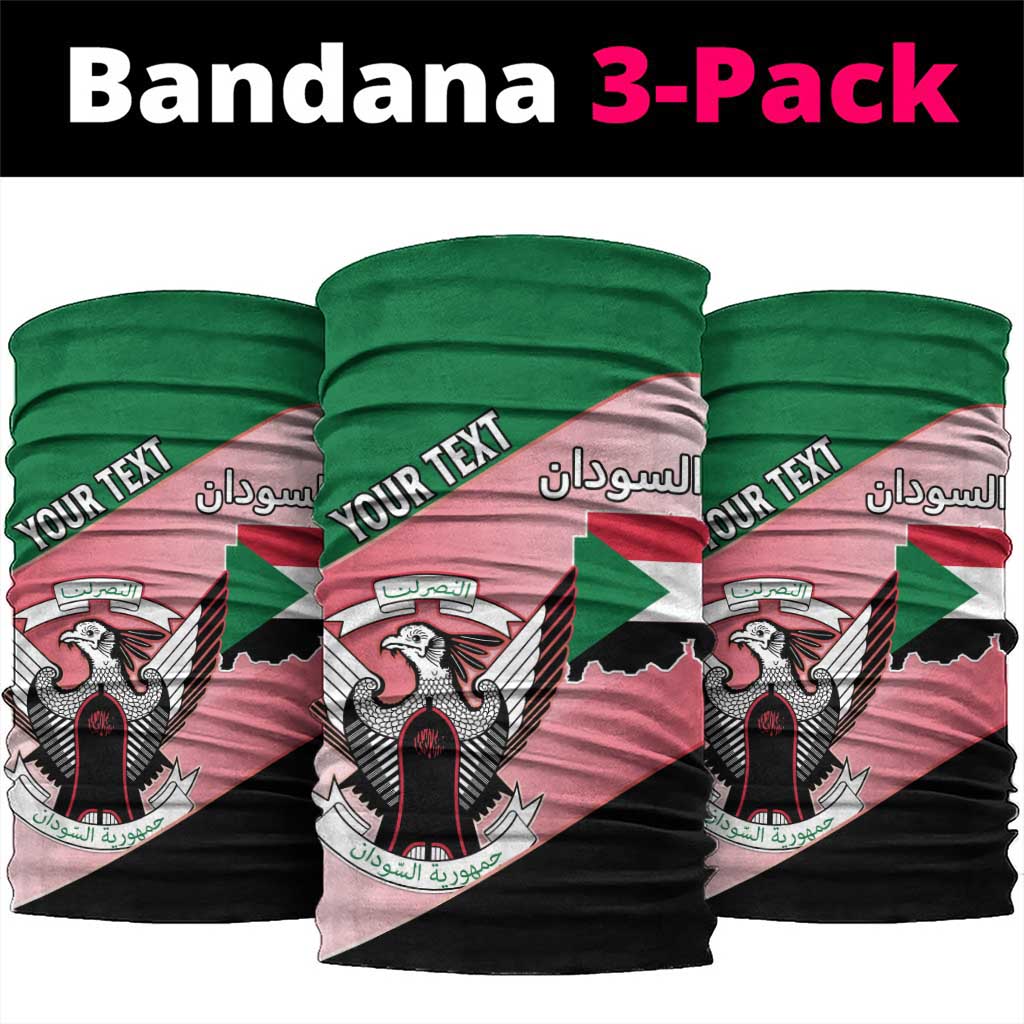 Personalized Sudan Neck Gaiter Coat Of Arms Flag Style LT15