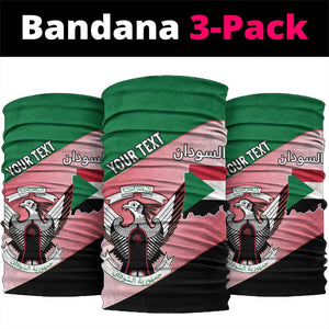 Personalized Sudan Neck Gaiter Coat Of Arms Flag Style LT15