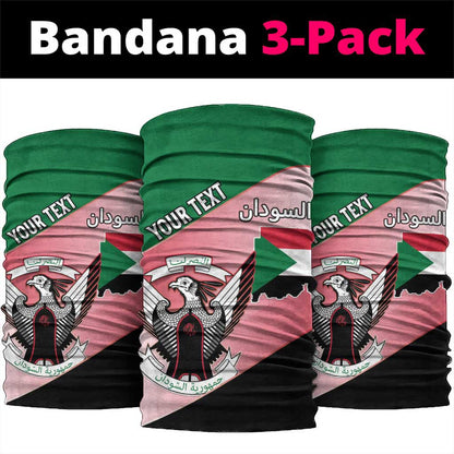 Personalized Sudan Neck Gaiter Coat Of Arms Flag Style LT15