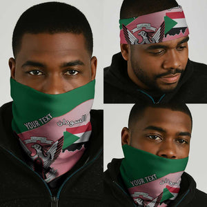 Personalized Sudan Neck Gaiter Coat Of Arms Flag Style LT15