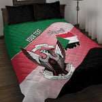 Personalized Sudan Quilt Bed Set Coat Of Arms Flag Style