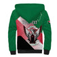 Personalized Sudan Sherpa Hoodie Coat Of Arms Flag Style