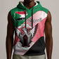 Personalized Sudan Sleeveless Hoodie Coat Of Arms Flag Style - African Pride