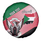 Personalized Sudan Spare Tire Cover Coat Of Arms Flag Style
