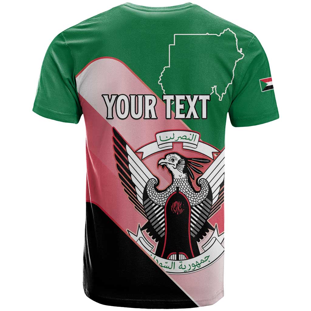Personalized Sudan T shirt Coat Of Arms Flag Style