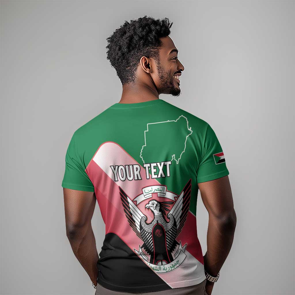 Personalized Sudan T shirt Coat Of Arms Flag Style