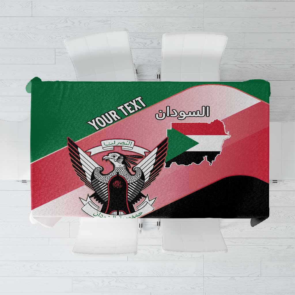 Personalized Sudan Tablecloth Coat Of Arms Flag Style