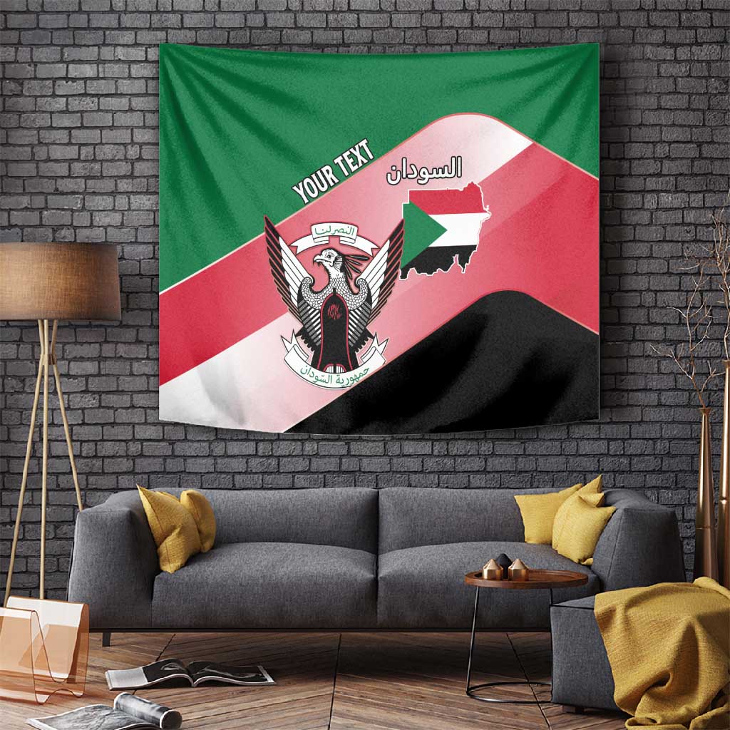 Personalized Sudan Tapestry Coat Of Arms Flag Style