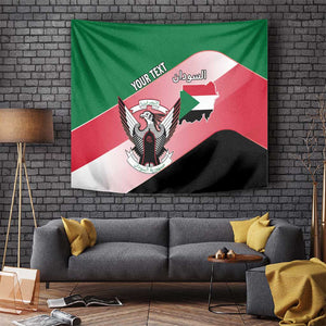 Personalized Sudan Tapestry Coat Of Arms Flag Style