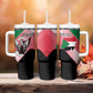 Personalized Sudan Tumbler With Handle Coat Of Arms Flag Style