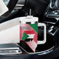 Personalized Sudan Tumbler With Handle Coat Of Arms Flag Style