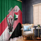 Personalized Sudan Window Curtain Coat Of Arms Flag Style