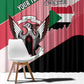 Personalized Sudan Window Curtain Coat Of Arms Flag Style