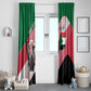 Personalized Sudan Window Curtain Coat Of Arms Flag Style