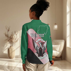 Personalized Sudan Women Casual Shirt Coat Of Arms Flag Style