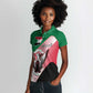Personalized Sudan Women Polo Shirt Coat Of Arms Flag Style