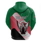 Personalized Sudan Zip Hoodie Coat Of Arms Flag Style