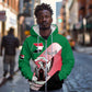 Personalized Sudan Zip Hoodie Coat Of Arms Flag Style